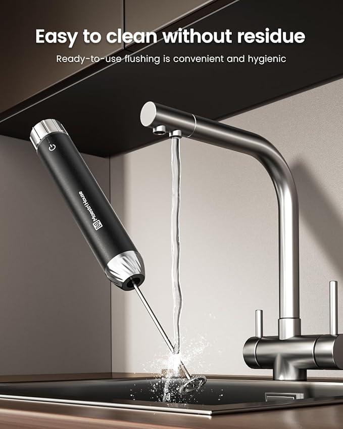 Maestri House LunaFro Max Rechargeable Milk Frother,Stepless Speed Control