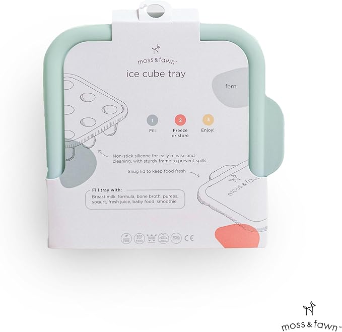 Moss and Fawn Ice Cube Tray - Breast Milk Popsicle Mold - Fern