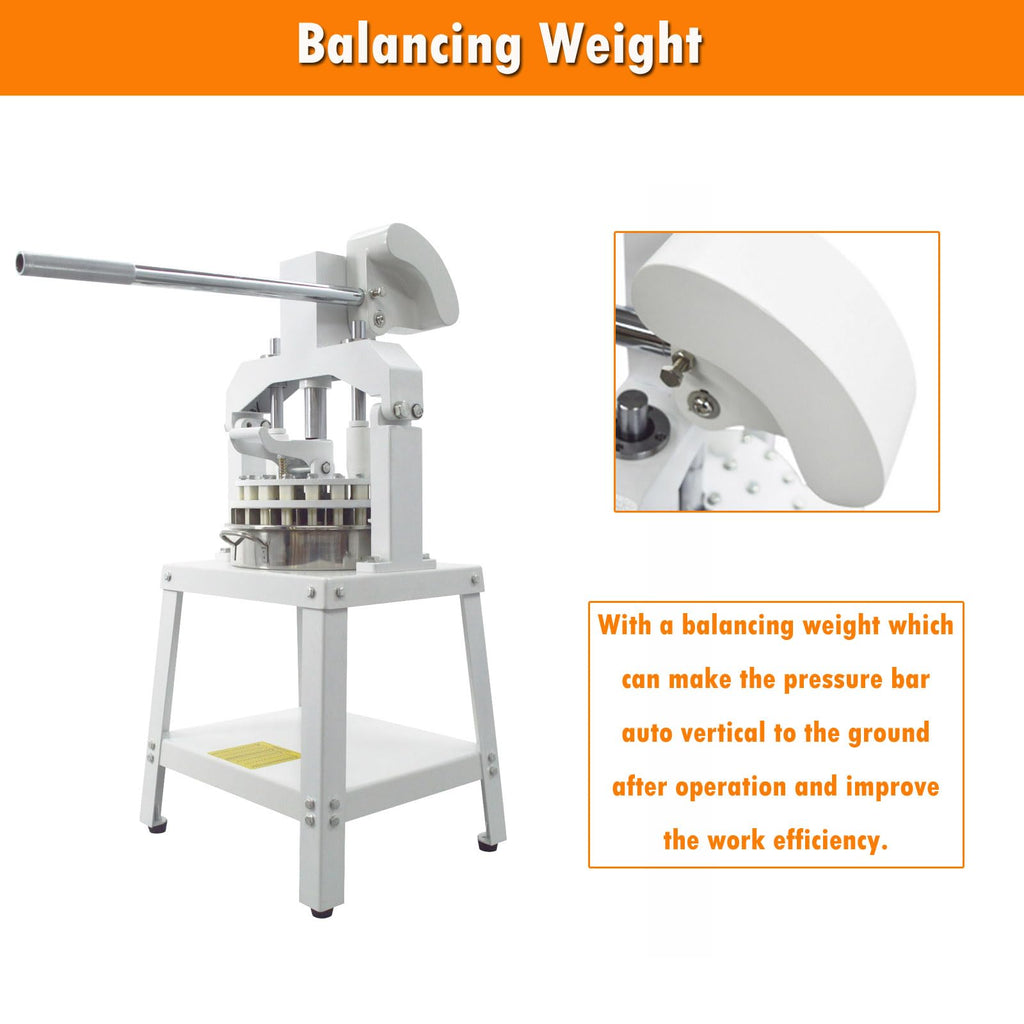 INTSUPERMAI Dough Divider and Rounder Machine - 18pcs Manual Dough Spacer Machine, 2.12oz-11.29oz for Bakery