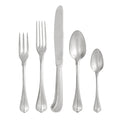 FORTESSA San Marco 18/10 Stainless Steel Flatware, 20 Piece Place Setting With Table Knives, Forks and Spoons (Service For 4), Dishwasher Safe, Antiqued