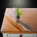 NECAUX Frosted PVC Table Cover Protector 30 x 48 Inch 1.5mm Thick