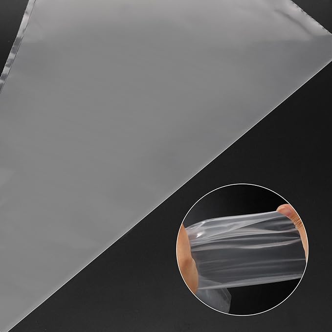 18.5 Inch Disposable Piping Bags 100PCS Tipless Piping Bags Anti-Burst Pastry Bags Cake Decorating Bag for Pastry, Dessert, Cake, Cream Frosting and Cookie Decorating
