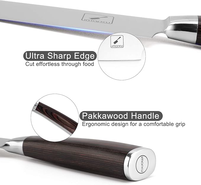 imarku Japanese Chef Knife-Sharp Kitchen Knife 8 Inch, Gift for Mom & Dad