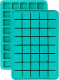 Mity rain 2 Pack 40-Cavity Square Caramel Candy Silicone Molds