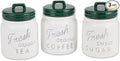 DII Kitchen Accessories Collection Ceramics, Jar Canister Set, Green, 3