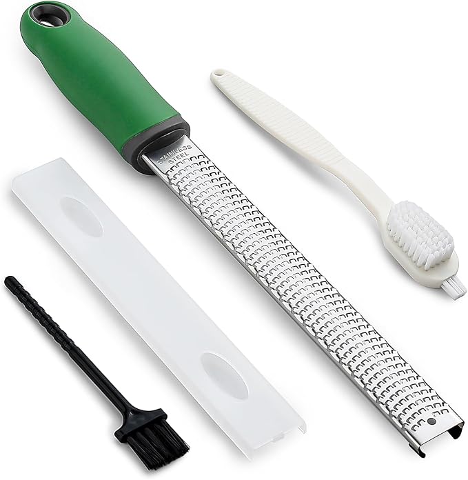 Koythin Green Handle Stainless Steel Citrus Zester Grater