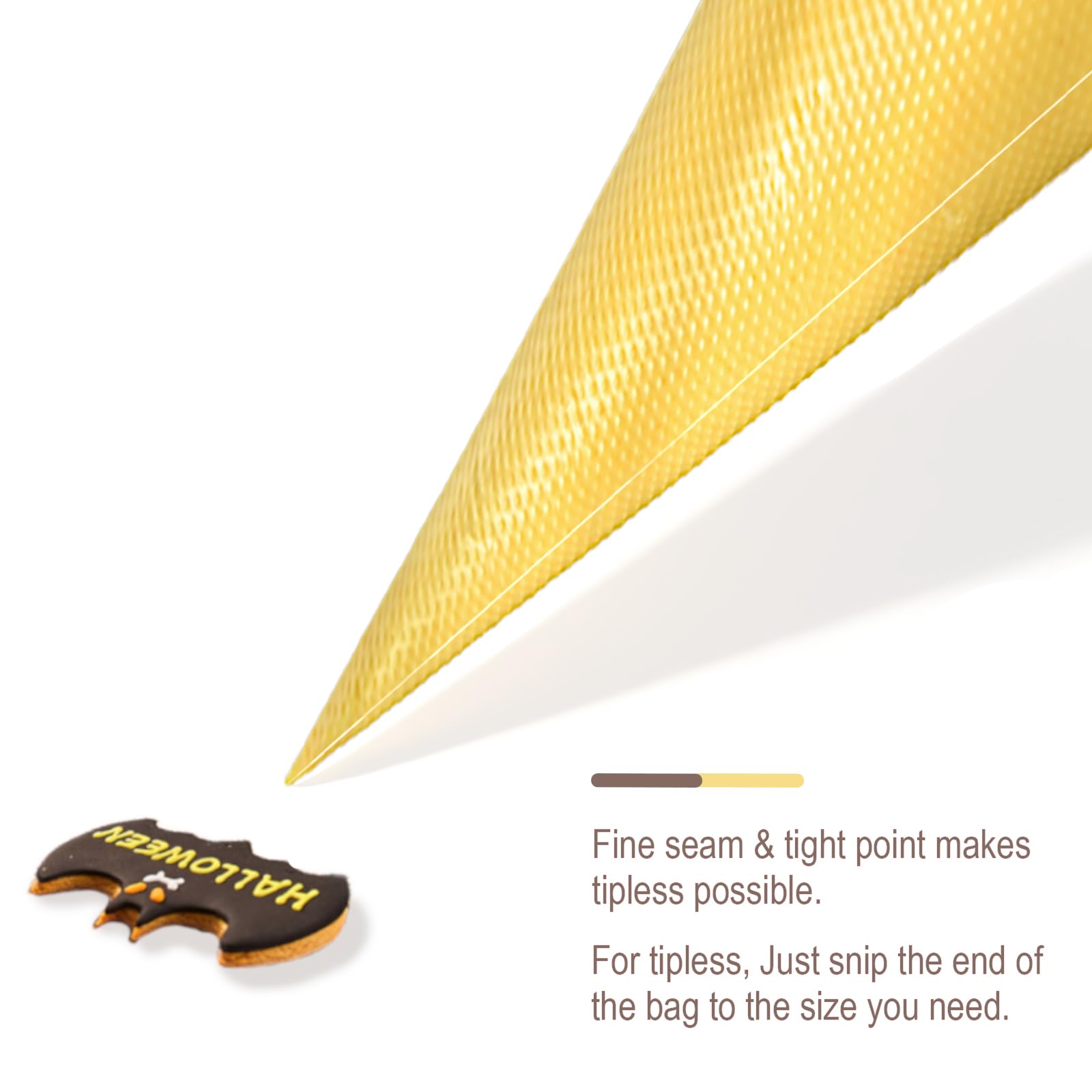 Keenpioneer Tipless Piping Bags 14" Pastry Bags Flat Pack of 100