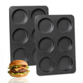 Elesinsoz 6 Cup Straight Side Jumbo English Muffin Cupcake Pan with Lid, Nonstick Hamburger Burger Bun Mold Muffin Pan for Baking Egg Sandwich Frittata Cinnamon Roll Focaccia Quiche Pancake