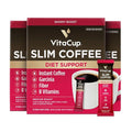 VitaCup Slim Medium Roast Instant Coffee Packets for Diet Support, 72ct