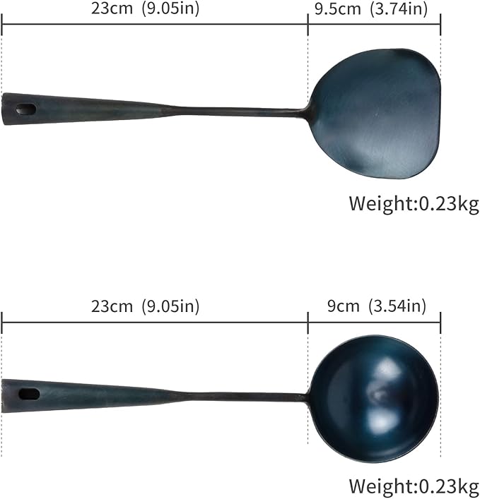 ZhenSanHuan HandMade Chef Spatula Wok Utensils (Spatula 32CM)