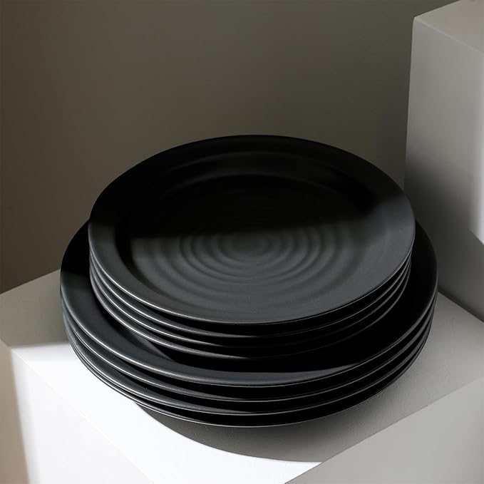 Stone Lain Orbit Dinnerware Set, Charcoal, Set of 16