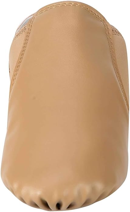 Linodes Unisex PU Leather Jazz Shoe EVA Sole Women/Men Dance Shoe-Brown 9.5