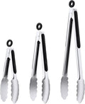 7/9/12 Inch Kitchen Tongs Set, Stainless Steel Cooking Tongs (7"+9"+12")
