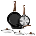 Innerwell Nonstick Ceramic Frying Pans Skillets Set 8"+9.5"+11"