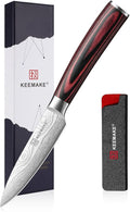 KEEMAKE 3.5 Inch Paring Knife, Ultra Sharp Fruit Knife