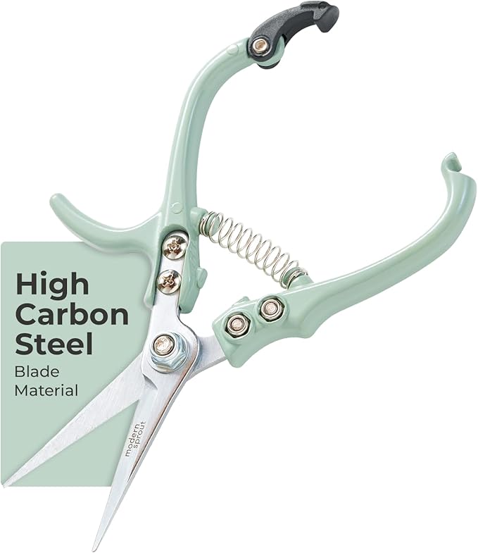 Modern Sprout Pruning Shears - Garden Snips - Herb Scissors - Sage 1-Pack