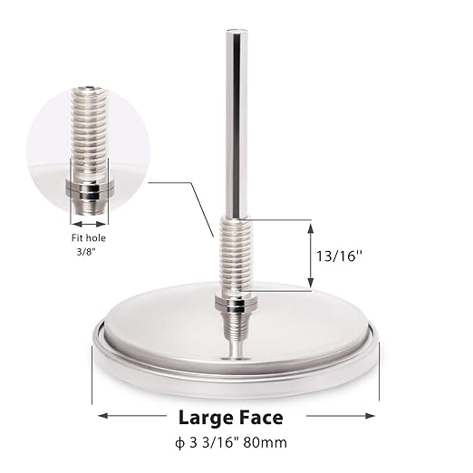GALAFIRE BBQ Thermometer Gauge, 2 Pack, 3 3/16 inch Large Dial Temp Gauge