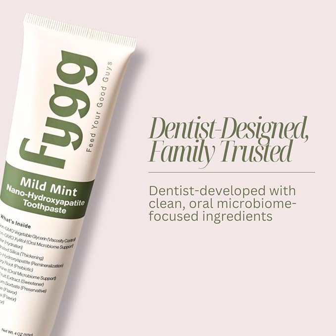Fygg Fluoride Free Toothpaste, Mild Mint, 4oz