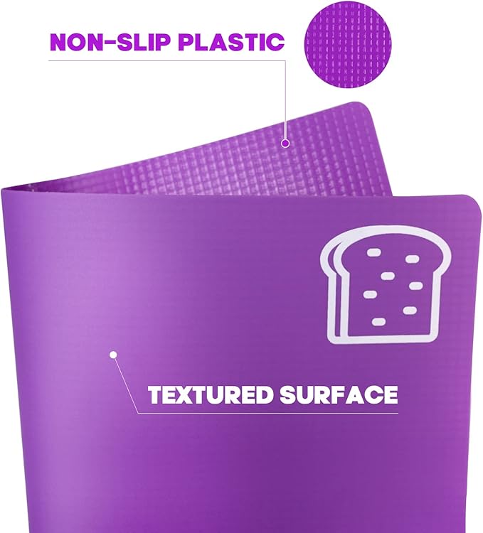 Goodluck 5 Pieces Flexible Cutting Boards, BPA Free Plastic Cutting Boards for Kitchen, Non Slip Cutting Mat for Meat and Vegetables