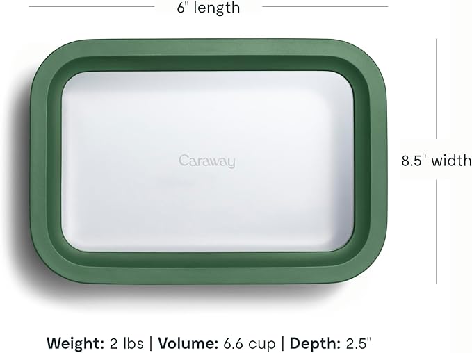 Caraway 6-Piece Glass Food Storage Set with Lids