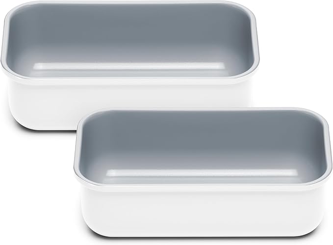 Caraway Non-Stick Ceramic-Coated 1 lb Loaf Pan Duo