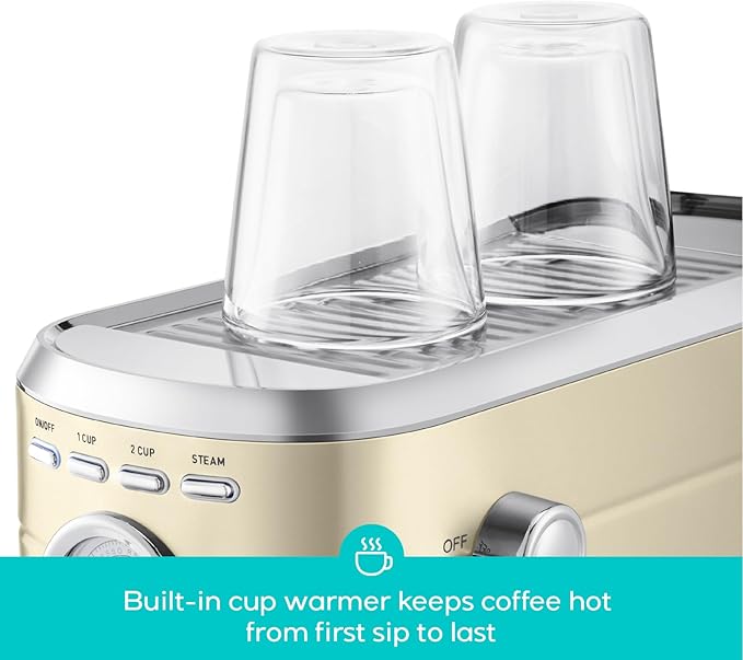 CASABREWS CM5418 Espresso Maker, Compact Espresso Machine with Milk Frother