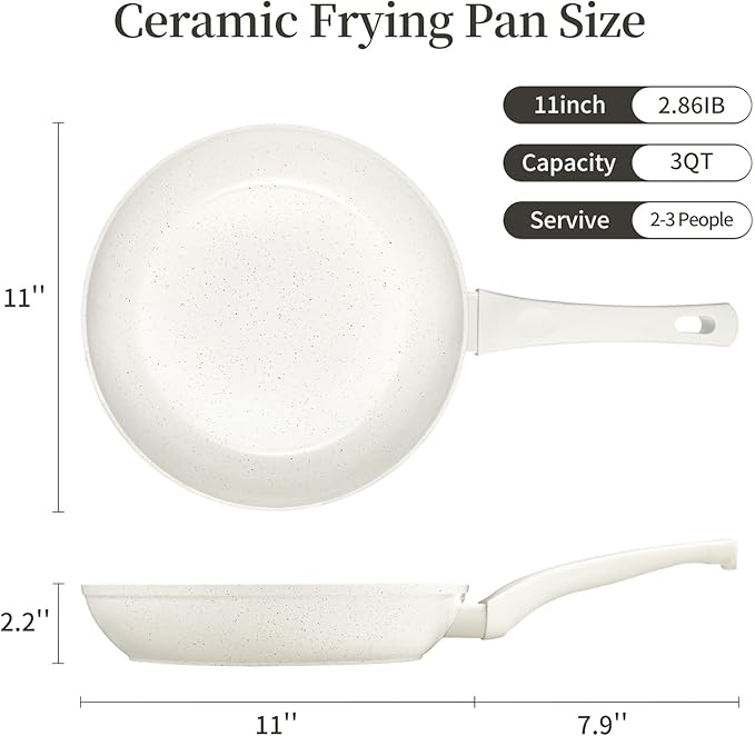 Innerwell 11-Inch Nonstick Frying Pan Small Egg Pan Skillet