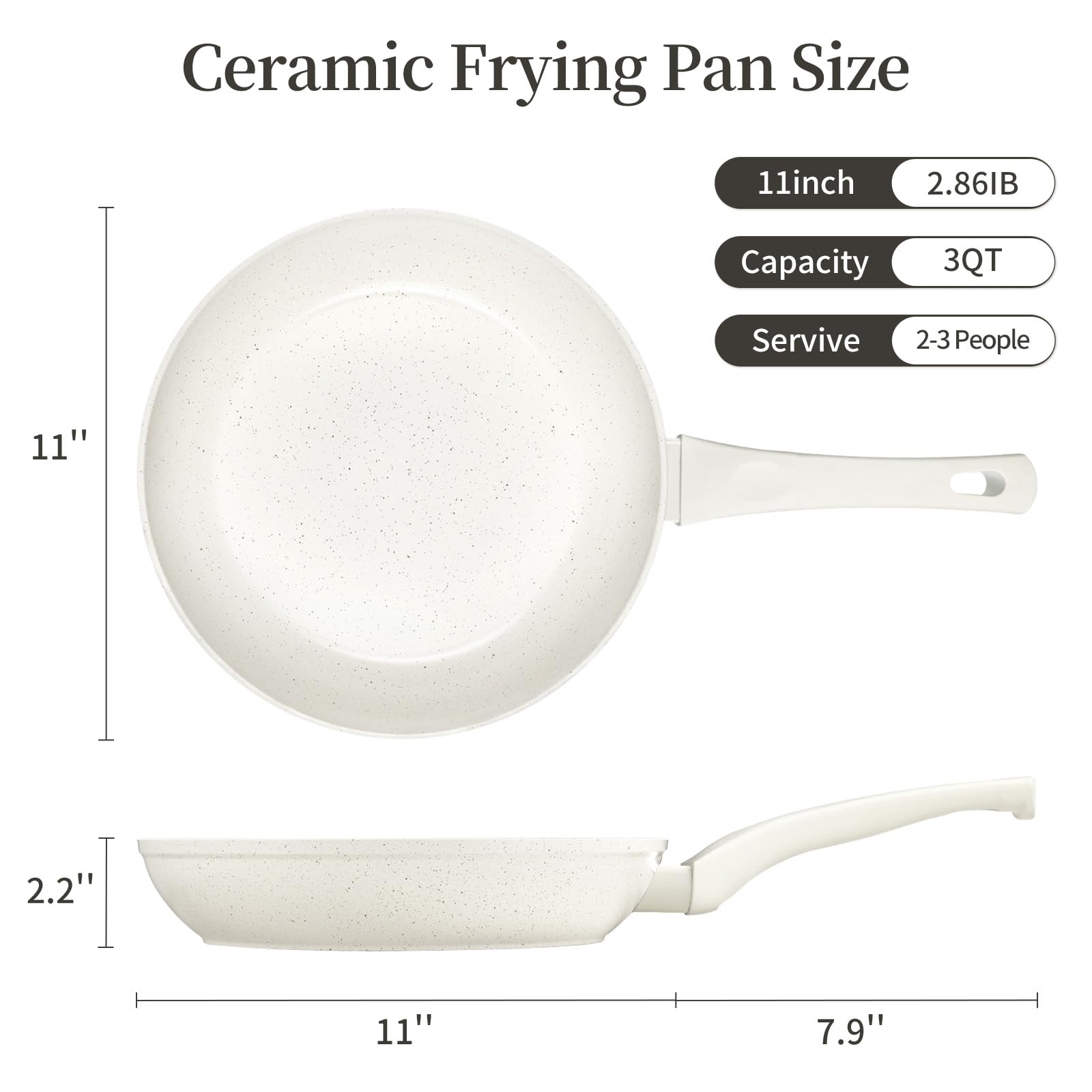 Innerwell 11-Inch Nonstick Frying Pan Small Egg Pan Skillet