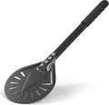 Leightszen 9” Pizza Turning Peel - Pizza Turner - Restaurant-Grade Aluminum Perforated Pizza Peel Lightweight Metal Outdoor Pizza Oven Accessories