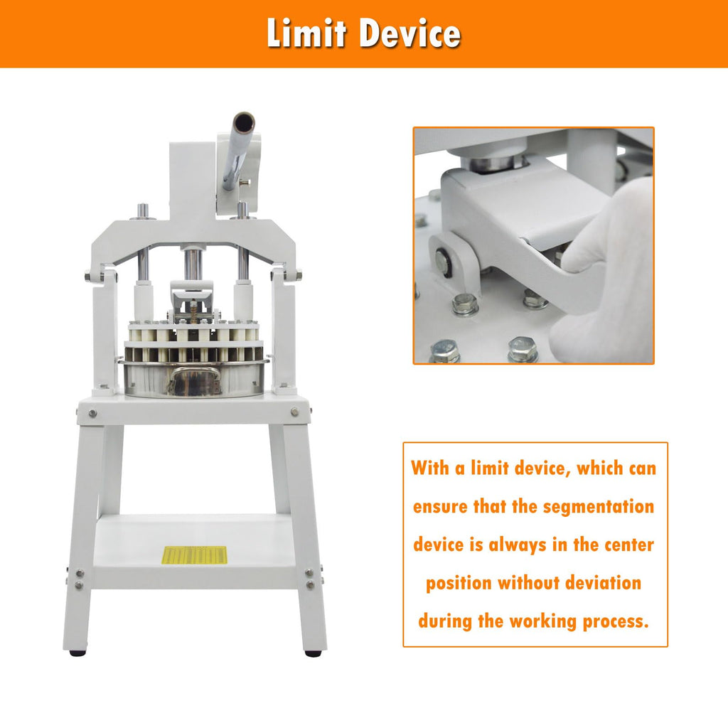 INTSUPERMAI Dough Divider and Rounder Machine - 18pcs Manual Dough Spacer Machine, 2.12oz-11.29oz for Bakery