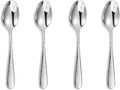 KEAWELL Premium Louise Hammered 4-Piece Small Spoon Set (5.6" Small Spoons)