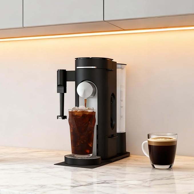 Xykzra Sliding Pad for Ninja Single Serve Coffee Maker PB051 and PB041, Anti Slip Base Sliding Mat for Fast Moving, with Hanging Strap, Accessories Fit for Ninja Coffee Machine PB051/PB041, Black