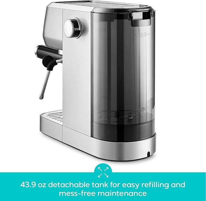 CASABREWS 3700 Essential Stainless Steel Espresso Machine with Steam Wand