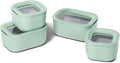 Caraway Mini Food Storage 9-Piece Set, Glass Storage Containers for Food