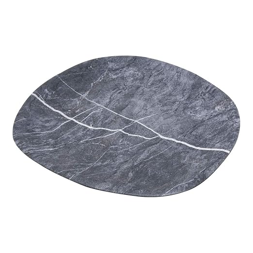 Carlisle FoodService Products Ridge Reusable Plastic Plate Dinner Plate for Home and Restaurant, Melamine, 10.5 Inches