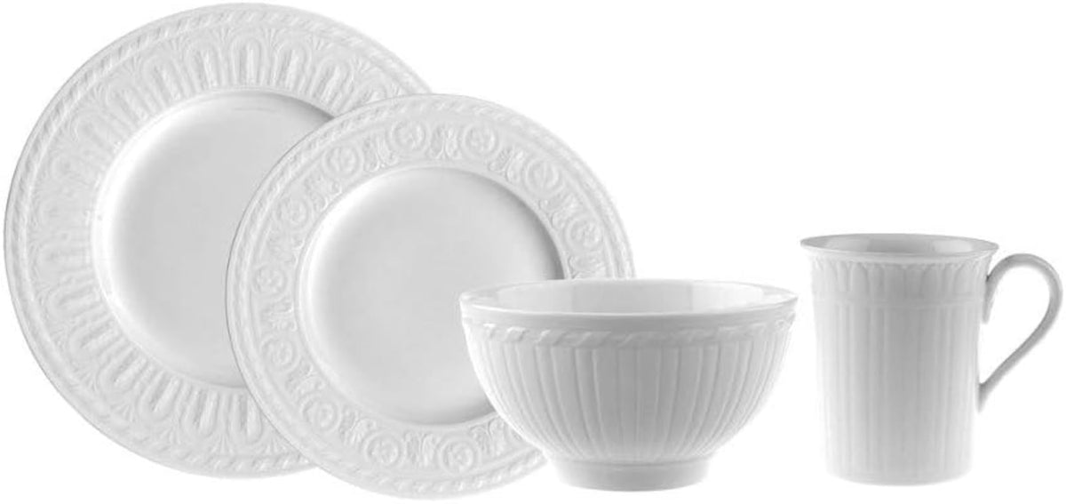 Villeroy & Boch Cellini 24 Piece Dinnerware Set, White