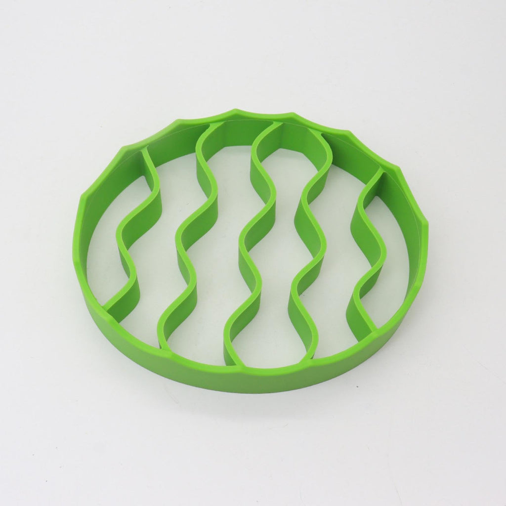 GHYUOPIEF Slow Cooker Silicone Rack, Used for Roasting Pot Cooking Steamer Silicone Pressure Cooker Baking Accessories Compatible with 6 quarts and 8 quarts Stove (Oval, Green, red)