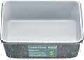 Bakken- Swiss Square Cake Pan - Aluminized Steel, Ceramic Non-Stick Coating, Non-Toxic, Ideal Size, Heavy-Duty, Elevate Your Baking with Durability and Style!