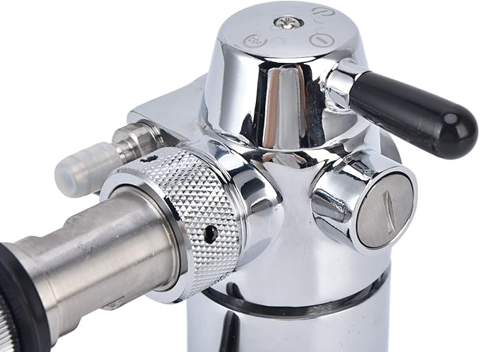 Cryfokt Beer Bottle Filler, No Foam Counter Pressure Bottle Filler with Removable Clip Lock 304 Stainless Steel Fast Filling Glass Bottle Filling Tool for Beer & Wine