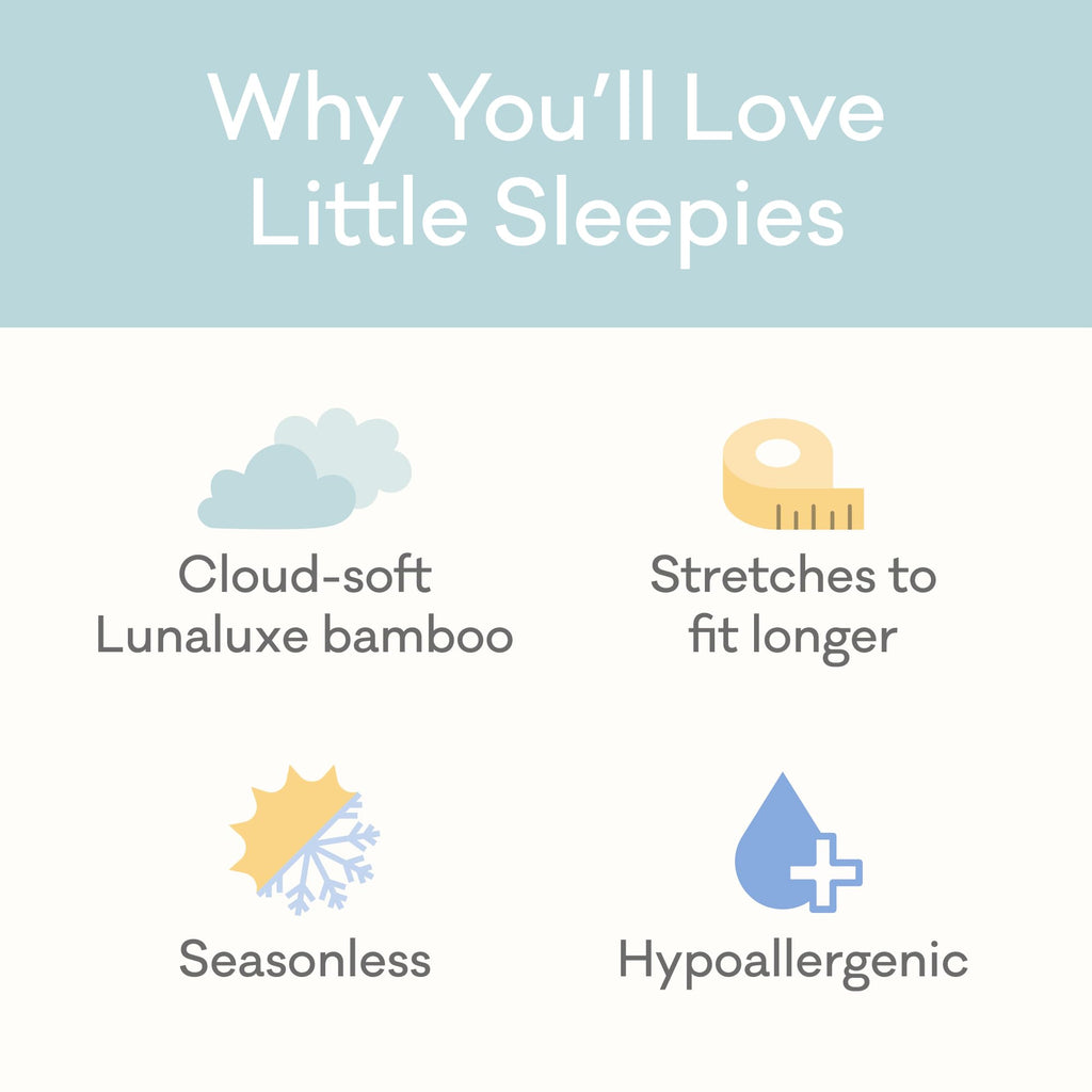 Little Sleepies Baby Pajamas, Sweet Pea, 2T
