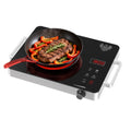 Electric Cooktop Portable Stove Single Burner 1800W Hot Plate Timer