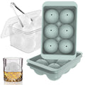WIBIMEN 2.5-Inch Large Ice Cube Molds, 2-Pack Round Ice Ball Molds