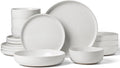 Famiware Milkyway 16-Piece Stoneware Plates and Bowls, White