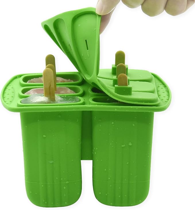 Bangp Popsicle Molds 6-cavity,Non-BPA Silicone Ice Pop Maker
