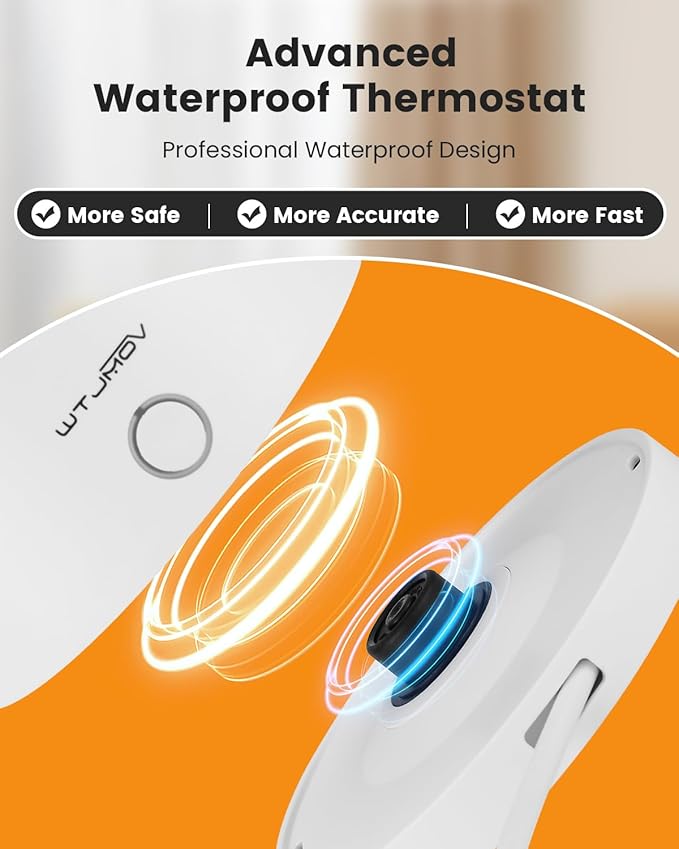 WTJMOV Electric Kettle Stainless Steel, 1.0L Small Water Boiler 1200W Fast Boiling, Double Wall Tea Kettle Pot Automatic Shut Off, Durable Coffee & Tea Maker/Warmer/Heater White