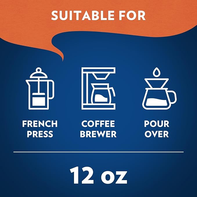 Lavazza House Blend Perfetto Ground Coffee 6 Bags of 12oz, Medium Roast, Full-bodied, Intensity 3/5, 100% Arabica, Ideal for Drip Brewers, (Pack of 6) - Package May Vary