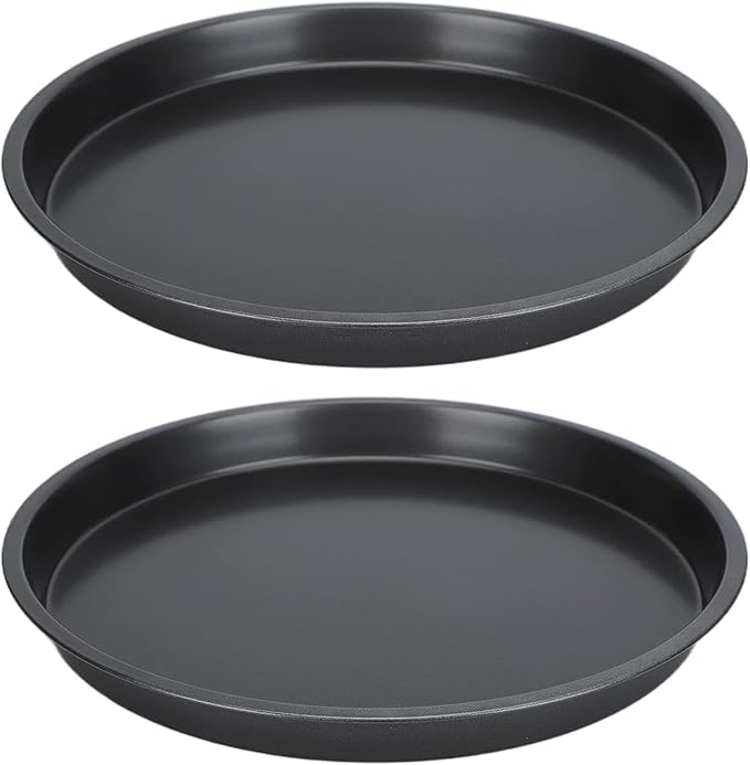 12 Inch Pizza Pan for Oven, Nonstick Aluminum Pizza Baking Tray, 2 Pack