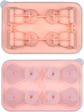 UIVXXUD Cute 3D Cat Ice Mold, Kitty Ice Cube Tray Popsicle Molds (Pink)