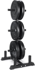 CAP 190lb Elite Olympic Bumper Plate Set with Storage Rack