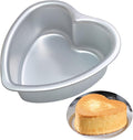 kefyixc Heart Shaped Cake Pan - 6x3 Inch Aluminum Cake Tin for Weddings, Parties, and Family Occasions Make cake pans for 1-2 servings, heart-shaped small cake pan